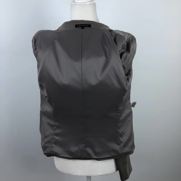 Theory Tailored fitted 2 Button Front Blazer Sz 6 - Picture 10 of 13